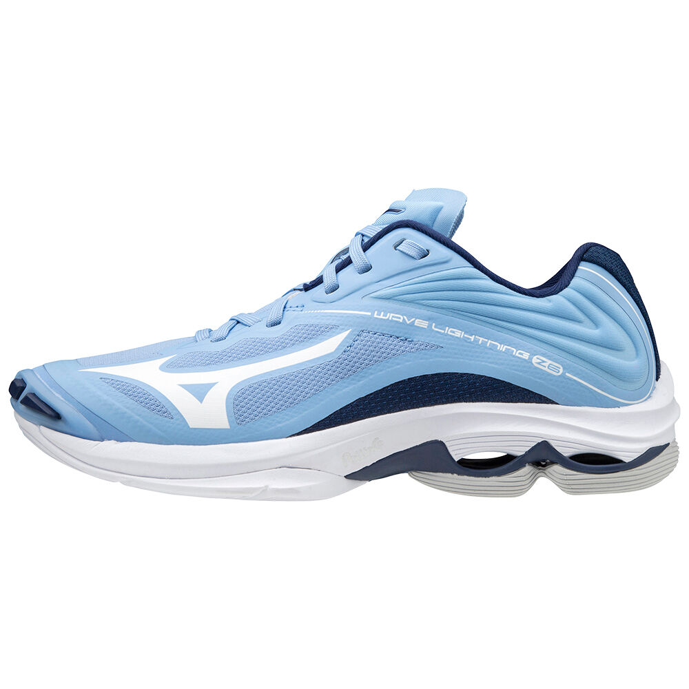 Damske Volejbalove Tenisky Mizuno Wave Lightning Z6 Modre/Biele Vypredaj FXUY80472